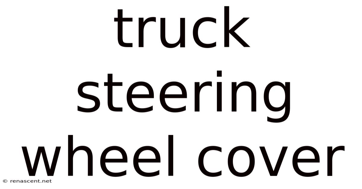 Truck Steering Wheel Cover