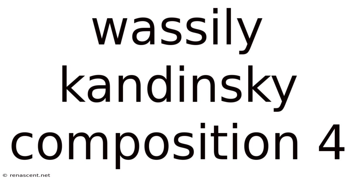 Wassily Kandinsky Composition 4