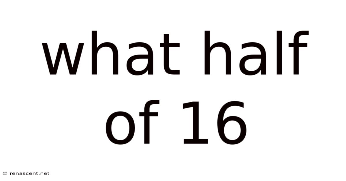 What Half Of 16