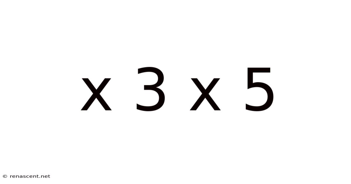 X 3 X 5